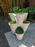 Stapelbare bloembakken 3 stuks aardbeien, Tuin en Terras, Ophalen, Kunststof, Gebruikt, Minder dan 30 cm