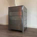 Chroom bijzettafel, Huis en Inrichting, Tafels | Bijzettafels, 45 tot 60 cm, Minder dan 55 cm, Metaal of Aluminium, Ophalen of Verzenden