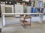 lange smalle statafel in 2 delen 350x50x110 cm lxbxh, Huis en Inrichting, Tafels | Sidetables, Gebruikt, 200 cm of meer, Ophalen of Verzenden