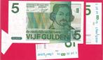 VIJF GULDEN  MISDRUK VONDEL  met VEL AFSNIJDSEL, Postzegels en Munten, Bankbiljetten | Nederland, Verzenden, 5 gulden