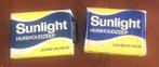 Twee oude pakjes Sunlight huishoudzeep, Ophalen, Gebruikt, Verpakking