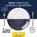 Ik zoek nog 2 Casa Mesa Diner Borden Blauw - Jumbo Actie, Huis en Inrichting, Keuken | Servies, Ophalen, Zo goed als nieuw, Bord(en)