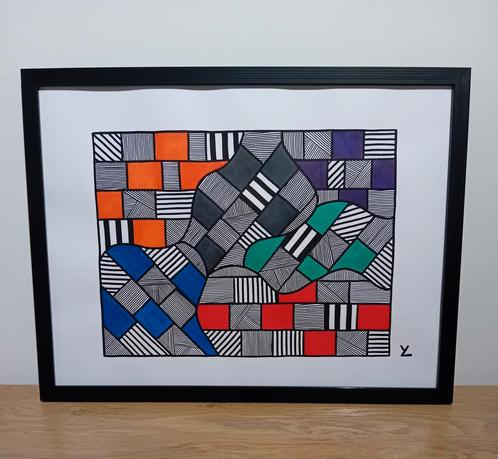 Special Art. Abstract. Unicum., Antiek en Kunst, Kunst | Schilderijen | Abstract, Ophalen of Verzenden