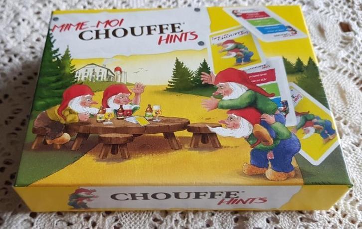 Belgisch biermerk Chouffe Hints spel, Verzamelen, Biermerken, Zo goed als nieuw, Overige typen, Overige merken, Ophalen of Verzenden