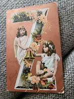 Brocante Letter Z meisjes 1915, Verzamelen, Ansichtkaarten | Themakaarten, Ophalen of Verzenden, Voor 1920