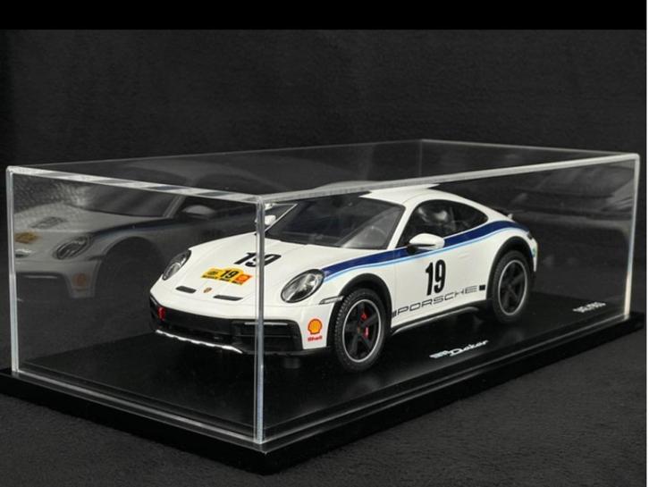 1:18 Porsche 911 992 Dakar Rallye #19 - Wit - PRE ORDER, Hobby en Vrije tijd, Modelauto's | 1:18, Nieuw, Auto, Overige merken