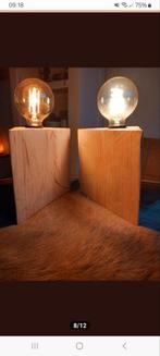 Mooie Tafellamp ( dressoirlamp ), Ophalen, Nieuw, Hout, Minder dan 50 cm