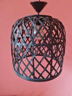 Mooie grote hanglamp rotan zwart, Huis en Inrichting, Ophalen, Zo goed als nieuw, Minder dan 50 cm