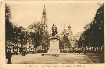 (381-115-009) Anvers La Place Verte et la Statue de Rubens beschikbaar voor biedingen