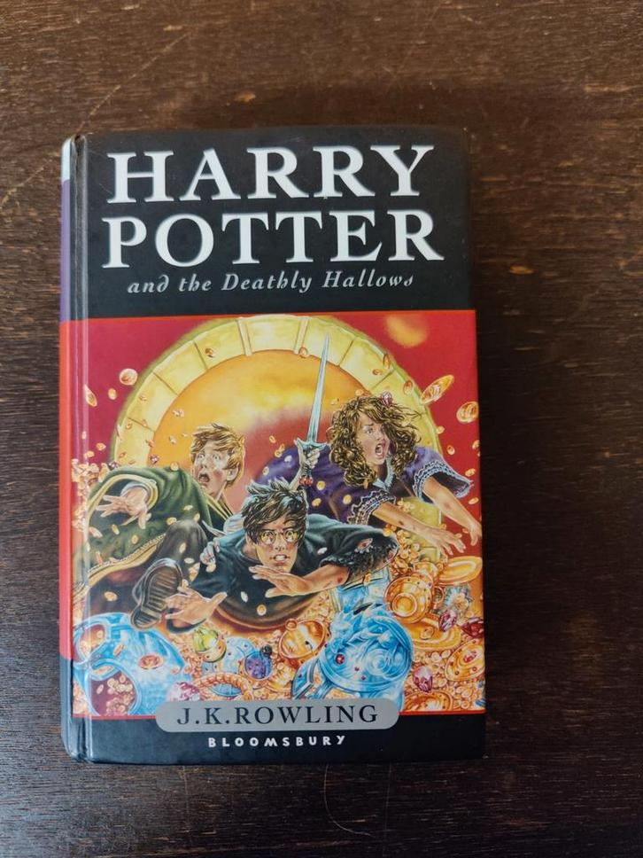 HP Relieken van de Dood - Eerste Editie (2007 Bloomsbury), Verzamelen, Harry Potter, Zo goed als nieuw, Boek of Poster, Ophalen of Verzenden
