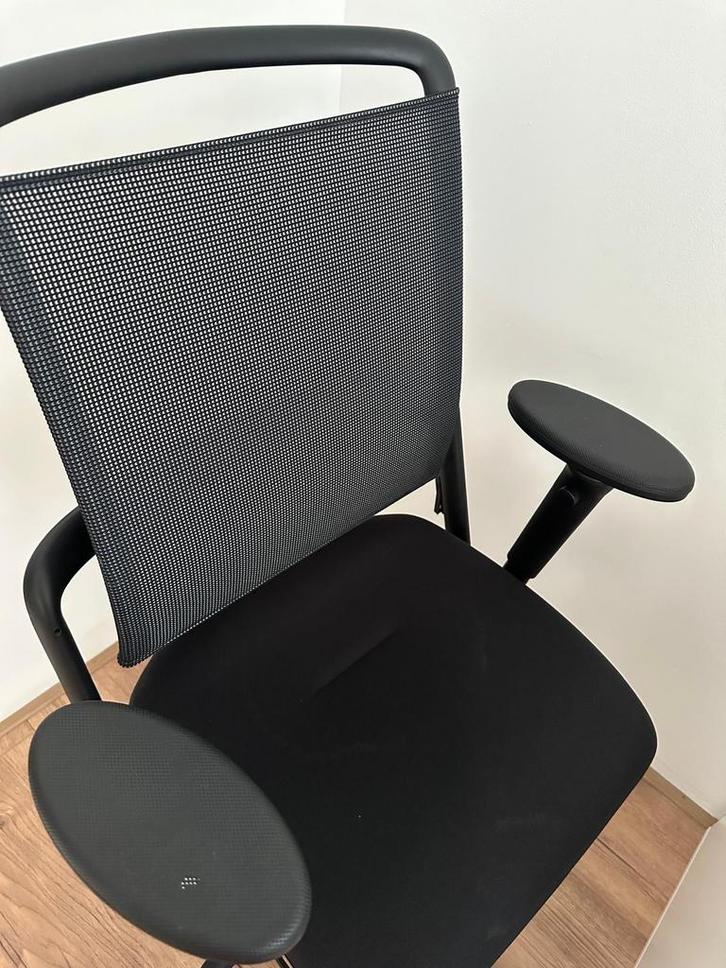Zwarte Bureau en Werk stoel, Huis en Inrichting, Bureaustoelen, Gebruikt, Bureaustoel, Zwart, Ergonomisch, Ophalen