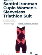 Trisuit triathlon Santini mouwloos dames triatlon, Overige typen, Maat 38/40 (M), Ophalen of Verzenden, Santini