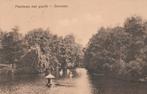 deventer kaart   1  plantsoen met gracht, Verzamelen, Ansichtkaarten | Nederland, Verzenden, Voor 1920, Gelopen, Overijssel