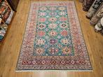 Handgeknoopt oosters tapijt kazak super 293x202, Huis en Inrichting, Stoffering | Tapijten en Kleden, Info@SlatsAntiek.nl, Crème