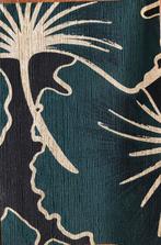 Vlies behang groen - zwart met gouden accenten, Groen, Ophalen of Verzenden, 10 tot 25 m²