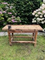 Oud houten werkbank ( rustiek), Doe-het-zelf en Verbouw, Werkbanken, Ophalen, Gebruikt, 120 tot 170 cm