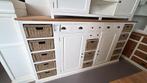 Hoog Dressoir ''Stuifakkers'' Wit!, Ophalen, 100 tot 150 cm, Teakhout, Nieuw