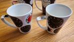 4 Johnson Brothers koffiekopjes met klok design, Ophalen of Verzenden, Gebruikt