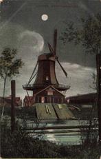 Kampen Houtzaagmolen De Eendracht bij maanlicht R983, Verzamelen, Ophalen, Voor 1920, Gelopen, Overijssel