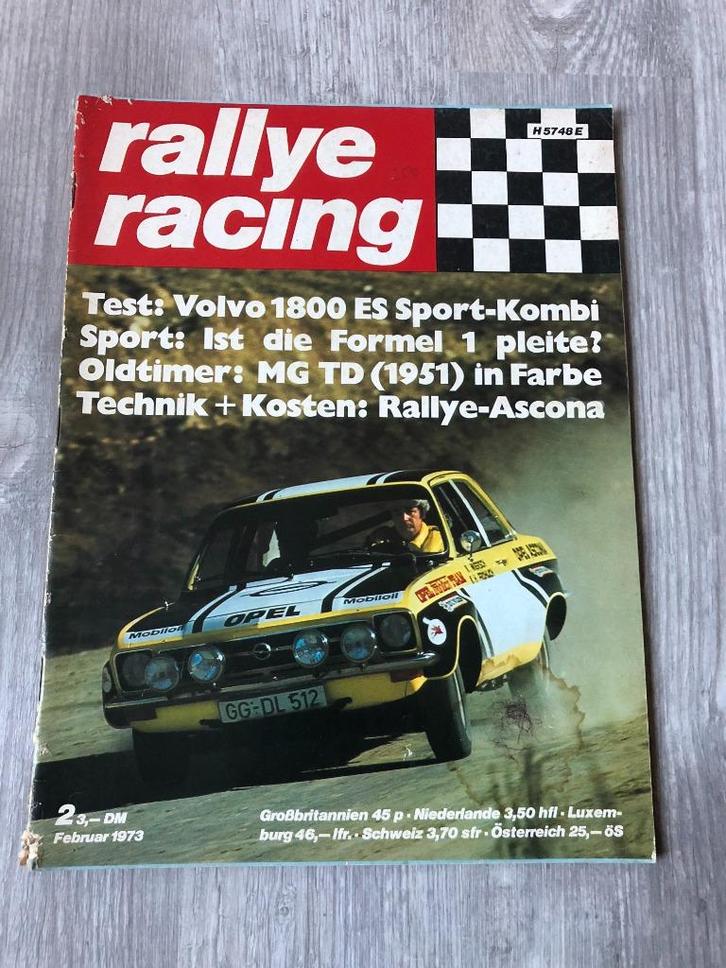 Rallye Racing: Volvo 1800 ES, MG Midget TD, Opel Ascona A, Boeken, Auto's | Folders en Tijdschriften, Gelezen, Algemeen, Ophalen of Verzenden