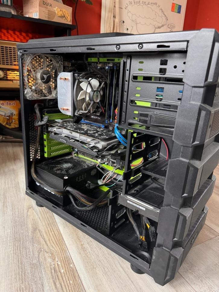 Asap weg - PC(zelfgebouwd) GTX750 Intel Core i5 MSI, Computers en Software, Desktop Pc's, Gebruikt, 3 tot 4 Ghz, SSD, 8 GB, Met videokaart