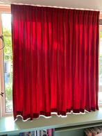 Velours gordijnen steenrood., Ophalen, Gebruikt, 150 tot 200 cm, 150 tot 200 cm