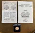 Unieke herdenkingsmunt 750 jarig bestaan Amsterdam, Ophalen of Verzenden, Koningin Beatrix