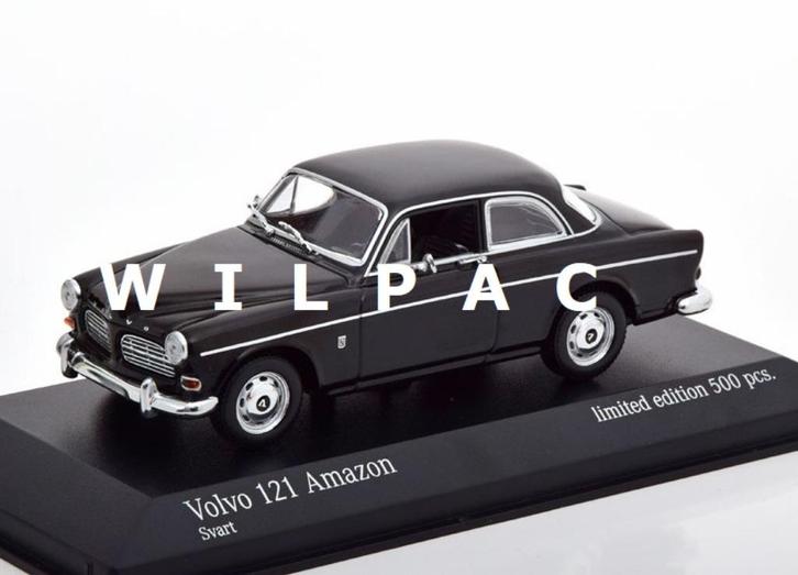 Volvo. Amazon zwart 1966 1 van 500 stuks. Minichamps 1:43 ., Hobby en Vrije tijd, Modelauto's | 1:43, Nieuw, Auto, MiniChamps