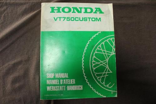 Honda VT750 Custom 1983 motorcycle shop manual VT 750, Motoren, Handleidingen en Instructieboekjes, Honda, Ophalen of Verzenden