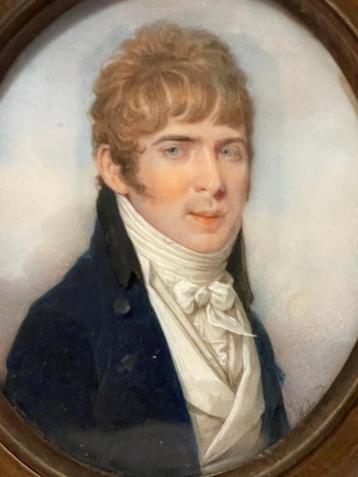 empire miniatuur portret portretminiatuur beschikbaar voor biedingen