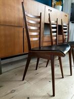 Vintage eetkamer stoelen Cees Braakman Pastoe ladderstoelen, Drie, Gebruikt, Vintage, Hout