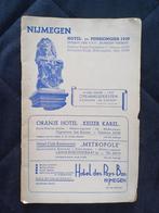 Nijmeegse Antieke hotel en pensiongids 1939, Verzenden, 1920 tot 1940, Gelopen, Gelderland