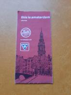 Oude plattegrond This is Amsterdam, Falkplan citymap, 1984?, Boeken, Atlassen en Landkaarten, Gelezen, Falk Plan en VVV, Ophalen of Verzenden