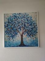 Schilderij blauwe boom, Antiek en Kunst, Kunst | Schilderijen | Klassiek, Ophalen