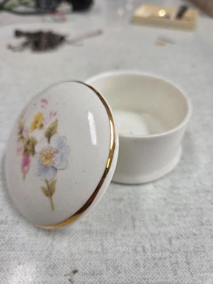 Vintage Leekbrook Ceramix Sieradendoosje, Antiek en Kunst, Antiek | Woonaccessoires, Ophalen of Verzenden