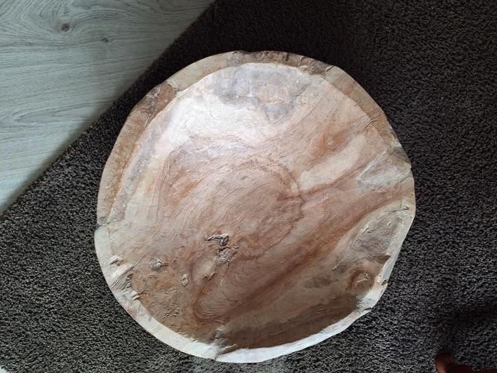 Rustieke houten schaal, Antiek en Kunst, Antiek | Goud en Zilver, Ophalen of Verzenden