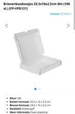 Brievenbus verzenddozen 25,5x16x2,5cm (100st), Ophalen of Verzenden, Zo goed als nieuw