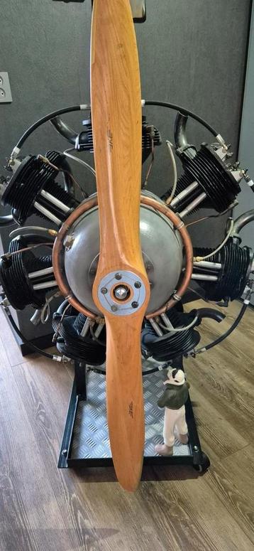 7 Cilinder stermotor (radial engine) incl propeller. beschikbaar voor biedingen