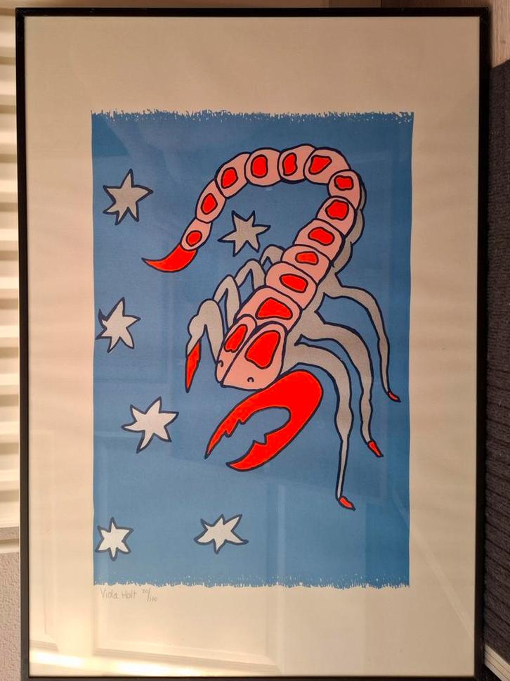 Zeefdruk door Villa holt, Antiek en Kunst, Kunst | Litho's en Zeefdrukken, Ophalen of Verzenden