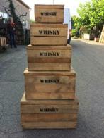 Zeer mooie houten kisten , Whisky kisten , veilingkisten