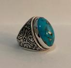 Turquoise zilveren ring, Sieraden, Tassen en Uiterlijk, Ringen, Nieuw, Ophalen of Verzenden, Zilver