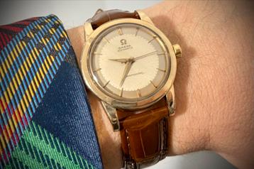 Omega Seamaster Automatic 14k Gold Cap Vintage 1950’s beschikbaar voor biedingen