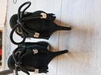 Michael Kors peep toe leather pump m7, Ophalen of Verzenden, Zo goed als nieuw, Zwart