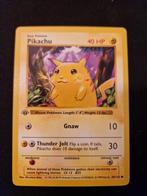 Pikachu Base 1st edition Pokémon kaart. TCG WOTC rare 1999, Ophalen of Verzenden, Losse kaart