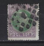 Nr 16 gebruikt Willem III 1870 Nederlands Indie voor 10% CW, Verzenden, T/m 1940, Gestempeld
