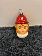 Oude glazen kerstbal. Clown, Ophalen of Verzenden, Zo goed als nieuw