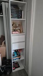 Witte Boekenkast met Lades (van VidaXL), Ophalen, 25 tot 50 cm