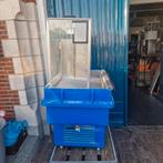 mosselen bewaarbak, Ophalen