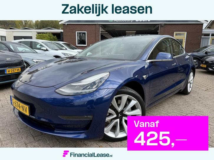 Tesla Model 3 Long Range AWD 75 kWh 59239km, Pano-dak, 19''L, Auto's, Tesla, Bedrijf, Lease, Financial lease, Model 3, ABS, Airbags