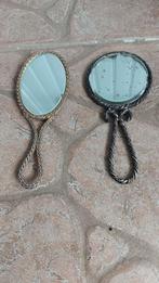 2 prachtige originele zakspiegeltjes uit Frankrijk, Ophalen of Verzenden, Rechthoekig, Minder dan 50 cm